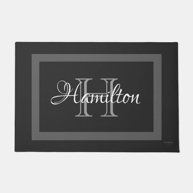 Tapete HAMbWG - Porta personalizada em qualquer nome (Frente)