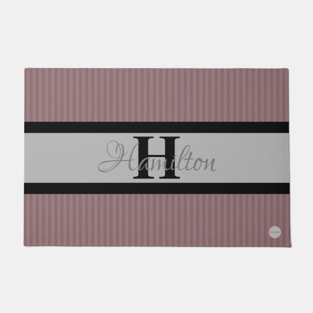 Tapete HAMbWG - Porta personalizada em qualquer nome (Frente)