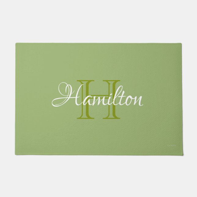 Tapete HAMbWG - Porta personalizada em qualquer nome (Frente)