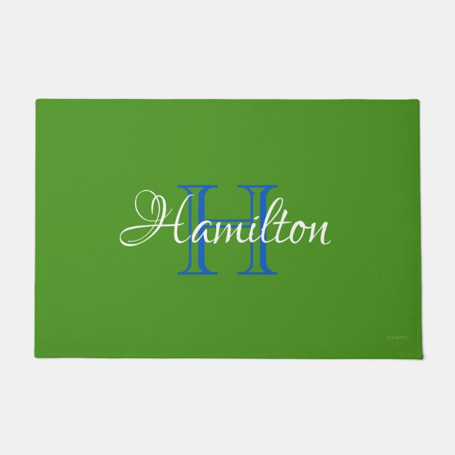 Tapete HAMbWG - Porta personalizada em qualquer nome (Frente)