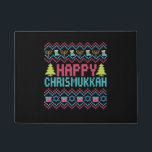 Tapete Happy Chrismukkah Engraçado Judeu Feio Presente<br><div class="desc">chanukah, menorah, hanukkah, dreidel, jedesejo, Chrismukkah, feriado, lats, natal, </div>