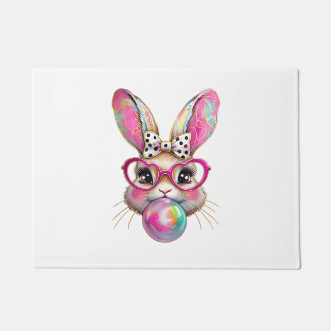 Tapete Happy Easter Bunny Coquette Bow Brushstroke Easter (Frente)