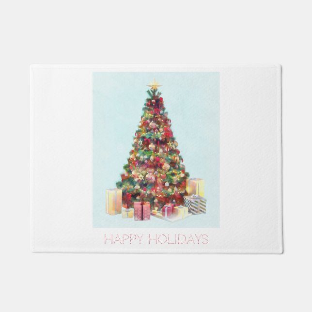 Tapete Happy Holidays. Christmas Tree (Frente)