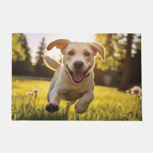 Tapete Happy Labrador Puppy em execução