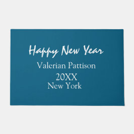 Tapete Happy new year blue name place year boho simple 