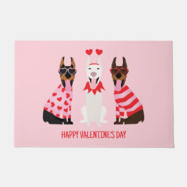 Tapete Happy Valentines Day Dobermann Dogs
