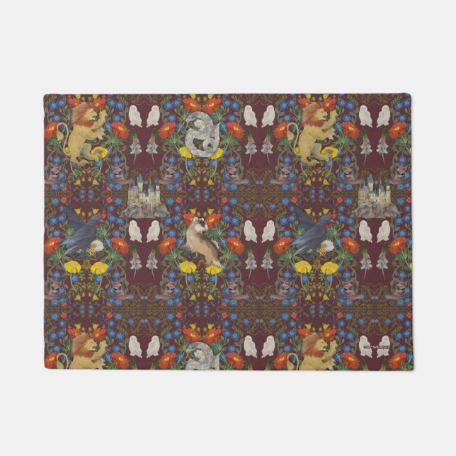 Tapete HARRY POTTER™ | Padrão de Ícone de Aquarela Borgon (Frente)