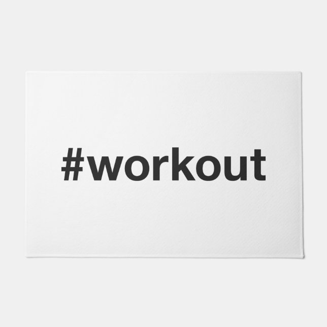 Tapete Hashtag WORKOUT (Frente)