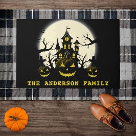 Tapete Haunted House, Cemetery & Pumpkins - Halloween