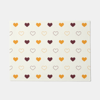 Tapete Heart Pattern with Orange & Brown Hearts