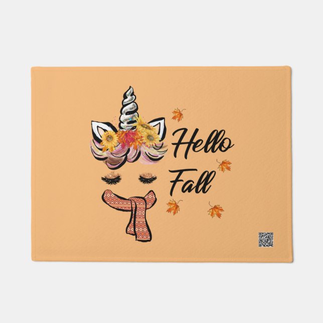 Tapete Hello Fall Unicorn (Frente)