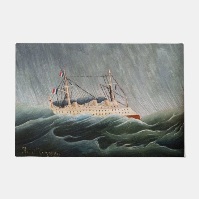 Tapete Henri Rousseau - O Navio no Tempest (Frente)