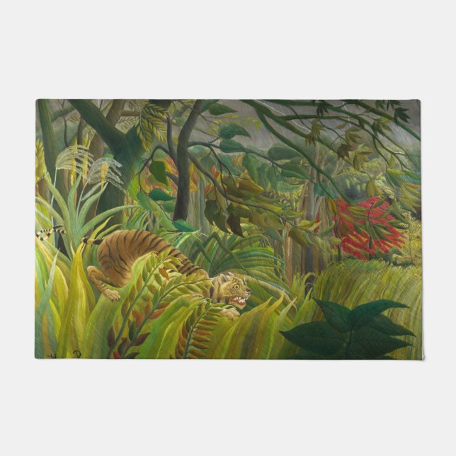 Tapete Henri Rousseau - Surpreendido! (Frente)