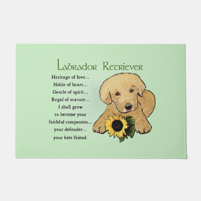 Tapete Heritage Yellow Lab Puppy (Frente)