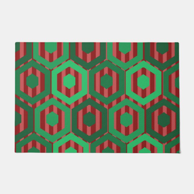 Tapete Hexágonos de Natal (Frente)