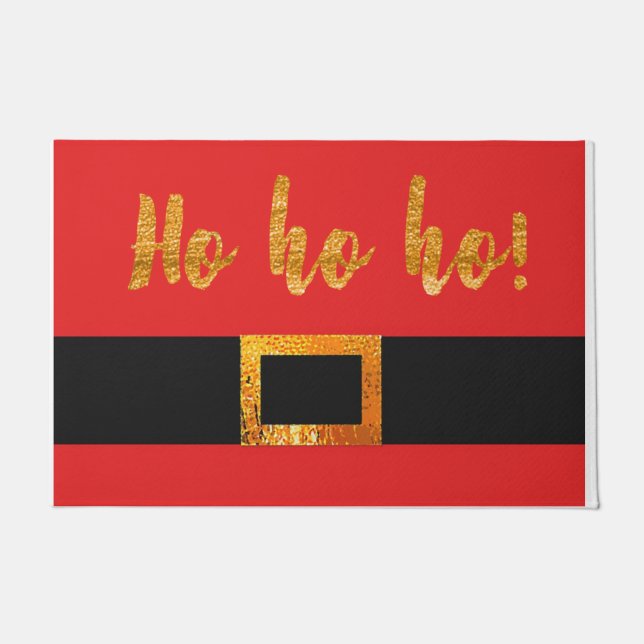 Tapete HHO HO Papais noeis de Fita de Portas do Cinto (Frente)