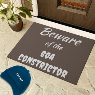 Tapete Hilarious Beware do Aviso da Boa Constritora