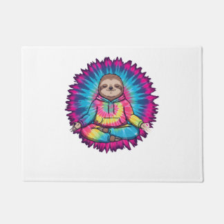 Tapete Hippie Sloth Peace Sign Tie-Dy