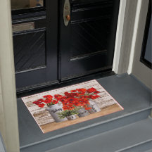 Hoje Escolho Joy Poppies Doormat