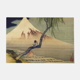 Tapete Hokusai Boy Vivendo o Monte Fuji Japonês