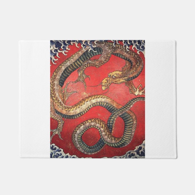 Tapete Hokusai Dragon Japonês Katsushika Hokusai (Frente)