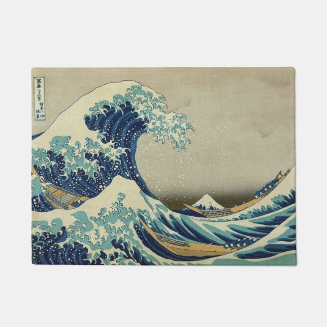 Tapete Hokusai Katsushika - Onda Excelente (Frente)