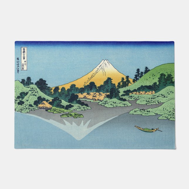 Tapete Hokusai - O Monte Fuji Reflete no lago Kawaguchi (Frente)