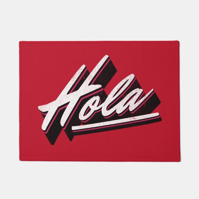 Tapete Hola design de texto (Frente)