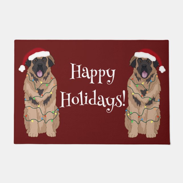 Tapete Holiday Christmas Leonberger (Frente)
