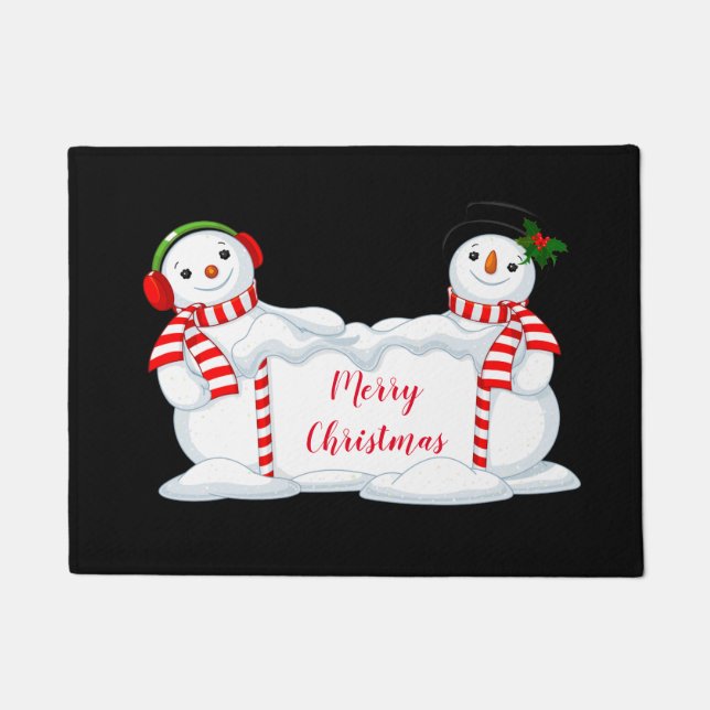 Tapete Holiday Doormat-Snowman (Frente)