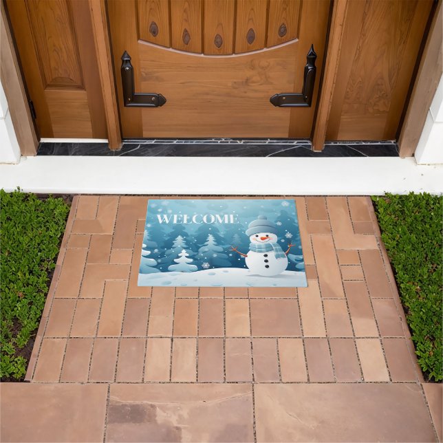 Tapete Holiday Snowman Doormat (Ar livre)