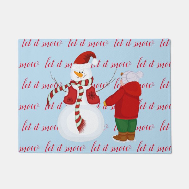 Tapete Holiday Snowman Doormat (Frente)