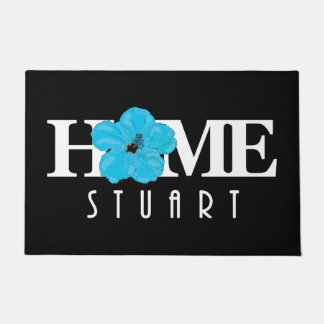 Tapete HOME Stuart Florida Blue Hibiscus