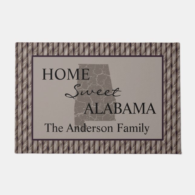 Tapete Home Sweet Alabama Faux Weave (Frente)