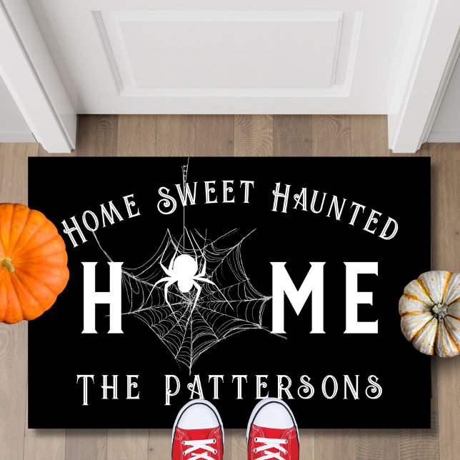 Tapete Home Sweet Haunted Home Spooky Spiderweb Halloween (Criador carregado)