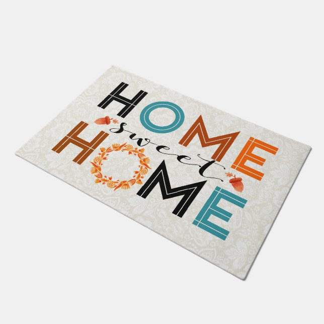 Tapete Home Sweet Home Fall Wreath (Inclinado)