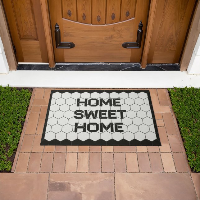 Tapete Home Sweet Home Faux Tile Doormat  (Ar livre)