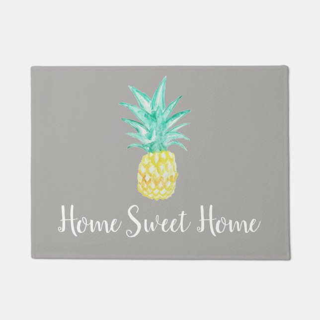 Tapete Home Sweet Home Pineapple Tropical Floor Mat (Frente)