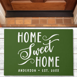 Tapete Home Sweet Home Rustic Modern Green Family