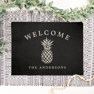 Tapete Hospitalidade tropical   Ananás personalizado