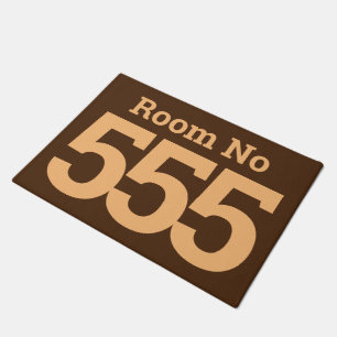 Tapete Hotel Room 3 - Número de Dígito em Negrito em um