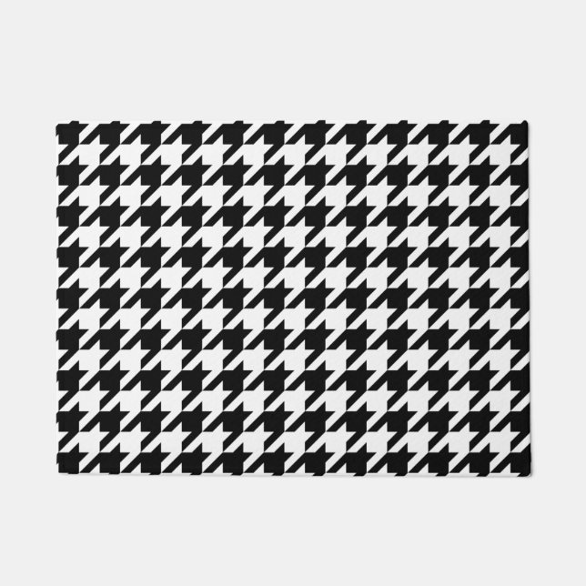 Tapete Houndstooth - personalize a cor do fundo (Frente)