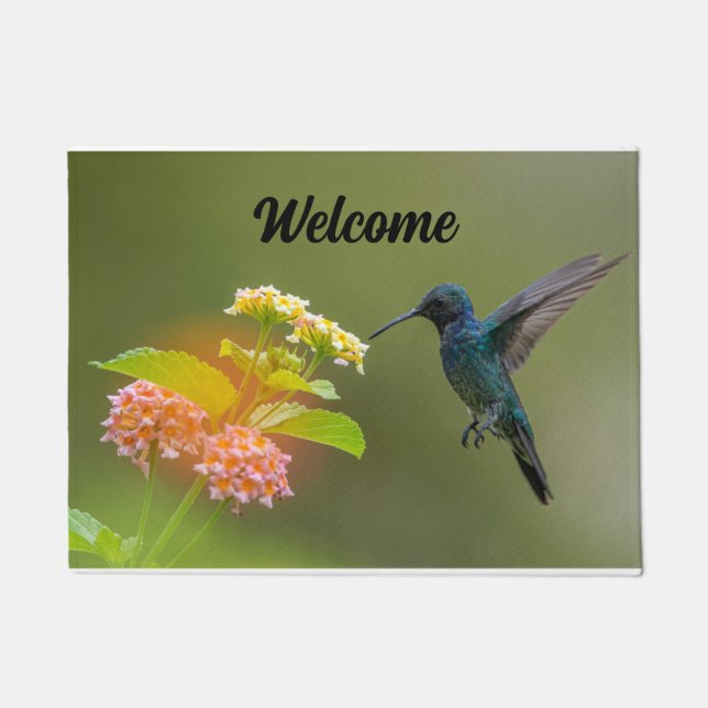 Tapete Hummingbird Com Porta De Flores (Frente)