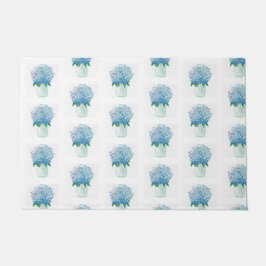 Tapete Hydrangea azul e roxa