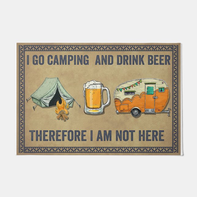 Tapete I Go Camping And Drink Beer (Frente)