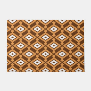 Tapete Ikat Pattern, Brown, Rust e Cream