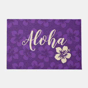 Tapete Ilha Hibiscus Hawaiian Pinstriped Floral Aloha