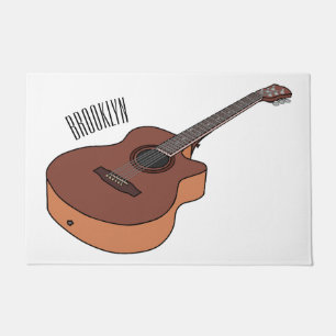 Tapete Ilustração acústica de desenho animado