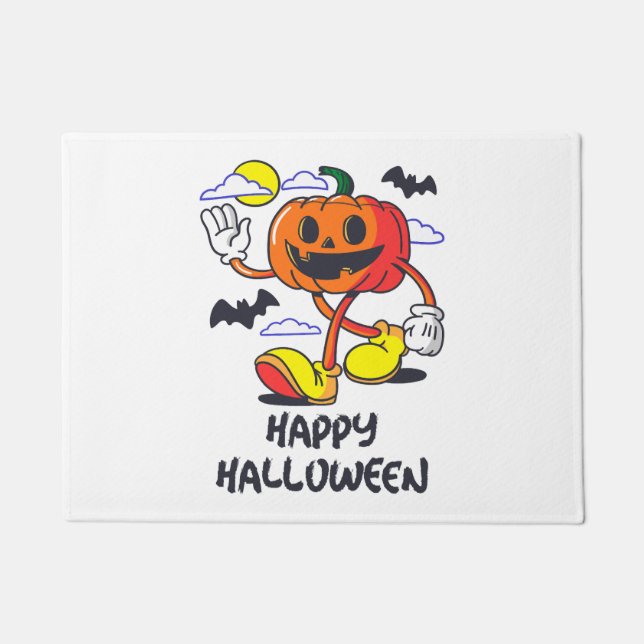 Tapete Ilustração da Pumpkin em Quadrinhos Retro Hallowee (Frente)