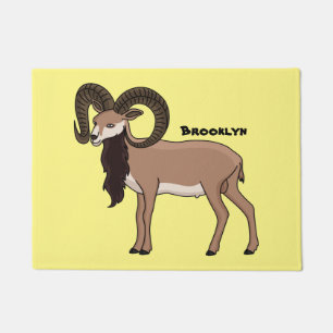 Tapete Ilustração de cabra Mouflon